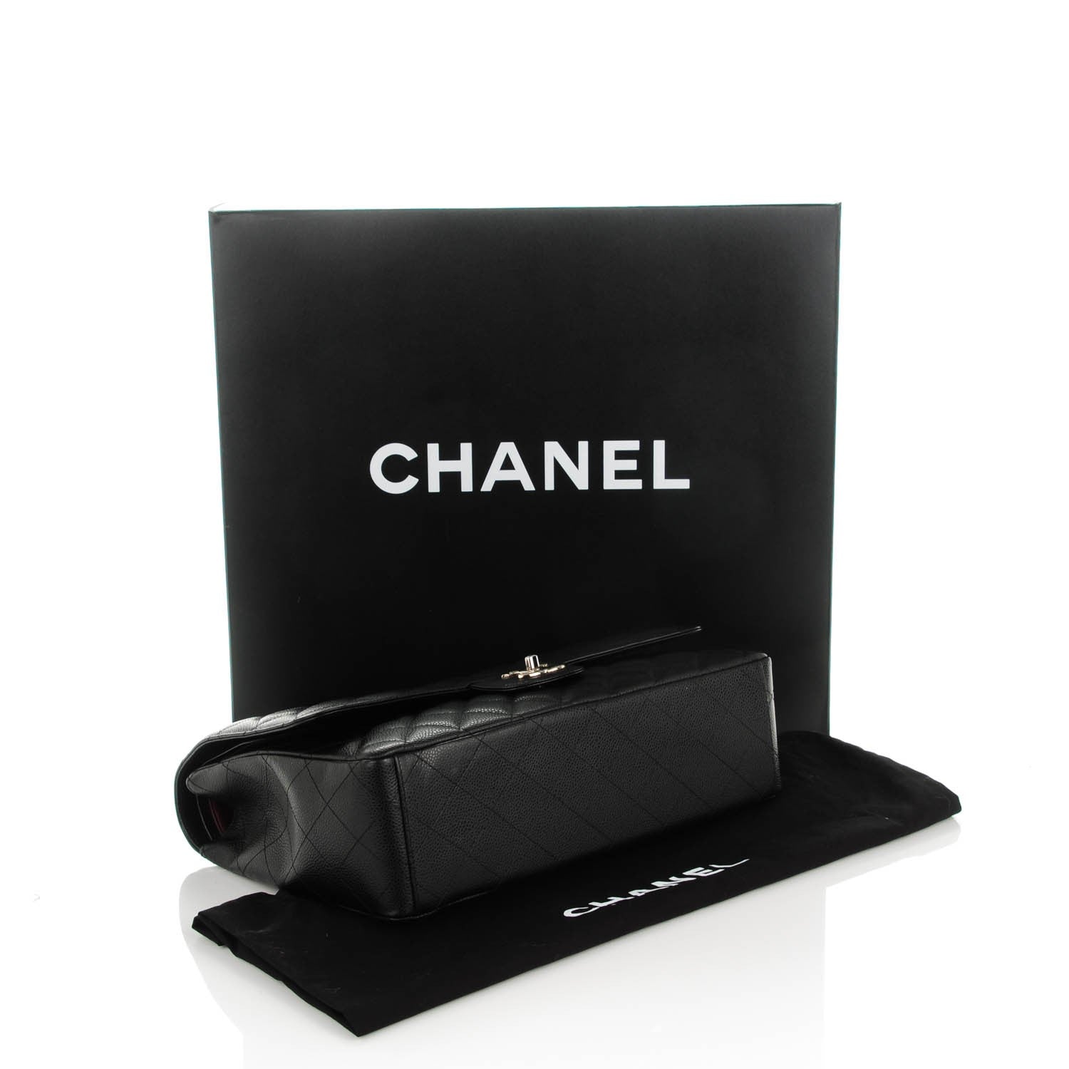 Chanel Caviar Quilted Maxi Double Flap Black 4 of 7