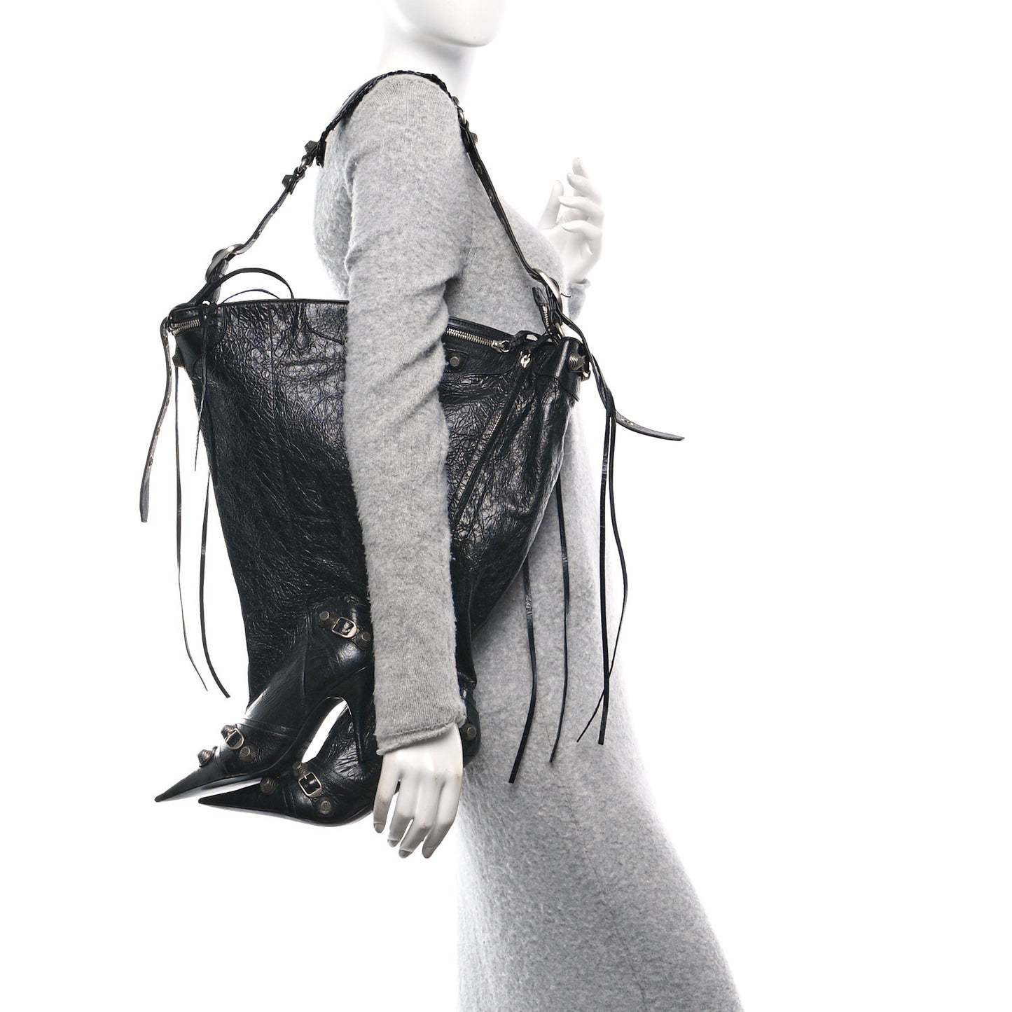 Agneau Arena Le Cagole Boot Bag Black