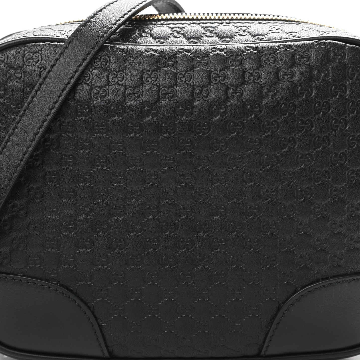 Microguccissima Mini Bree Messenger Bag Black