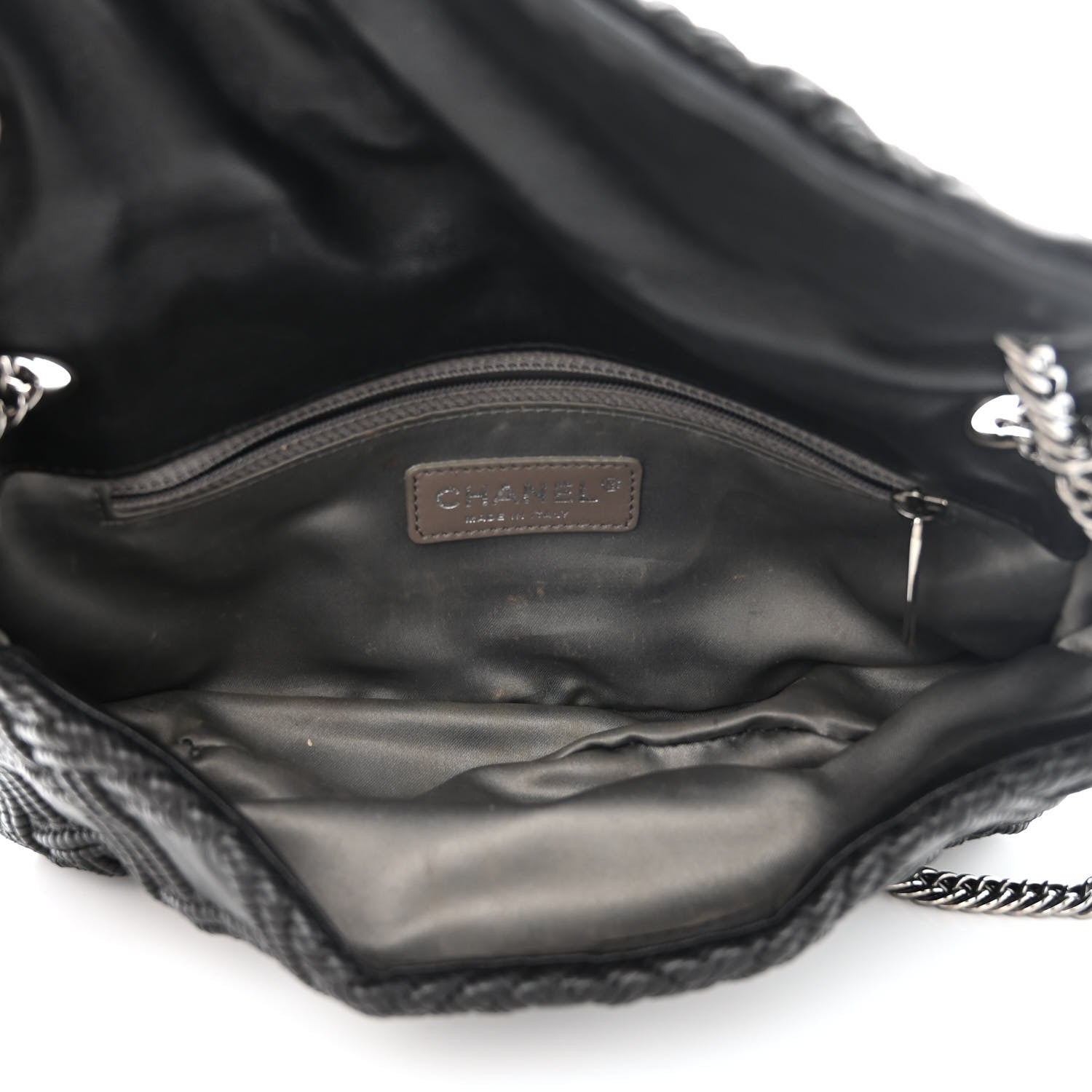 Chanel Lambskin Stitch Small Walk Of Fame Rectangular Flap Black 5 of 13