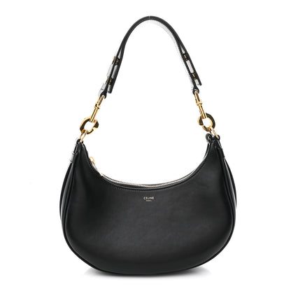 Celine Smooth Calfskin Medium Strap Ava Shoulder Bag Black 1 of 10