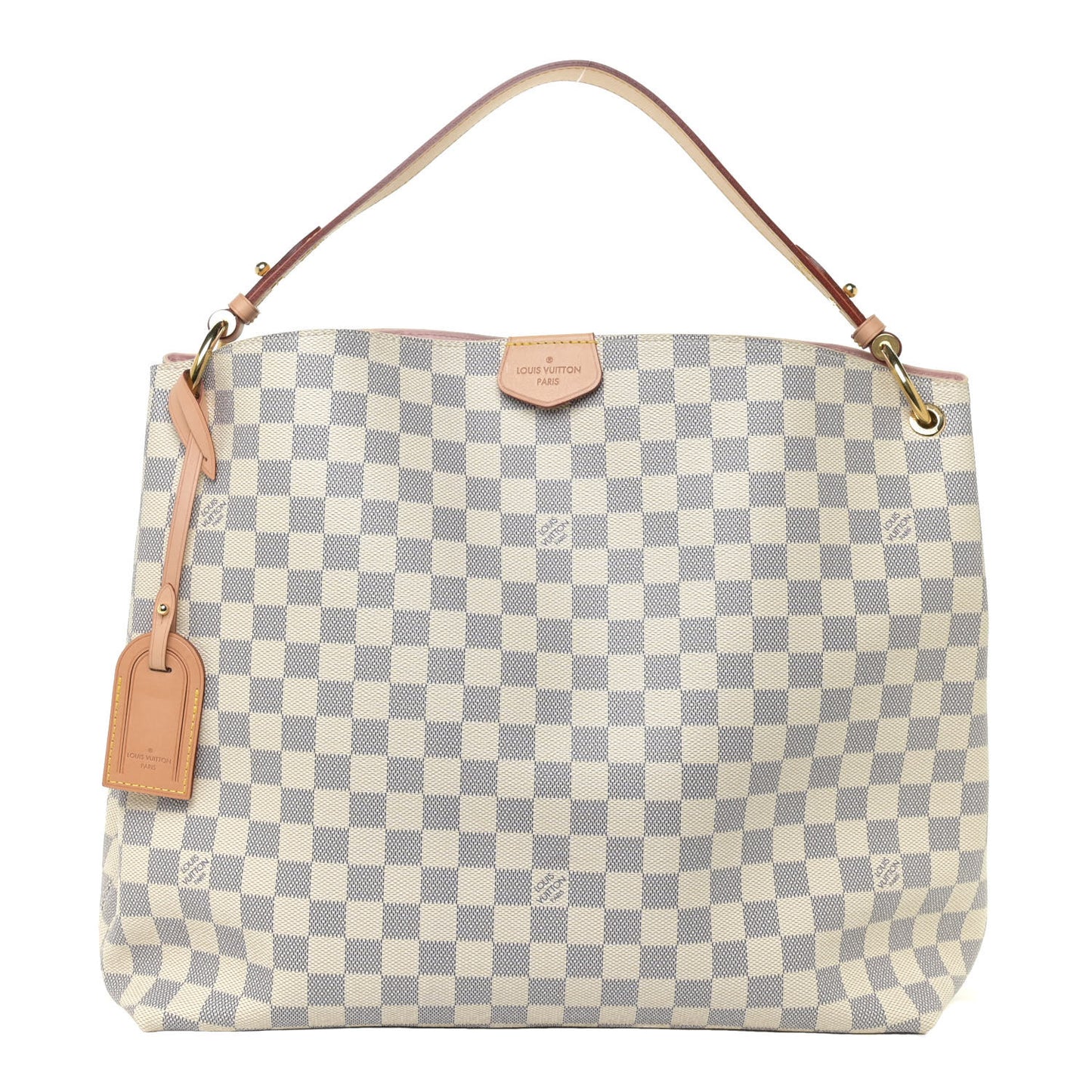 Damier Azur Graceful MM Rose Ballerine