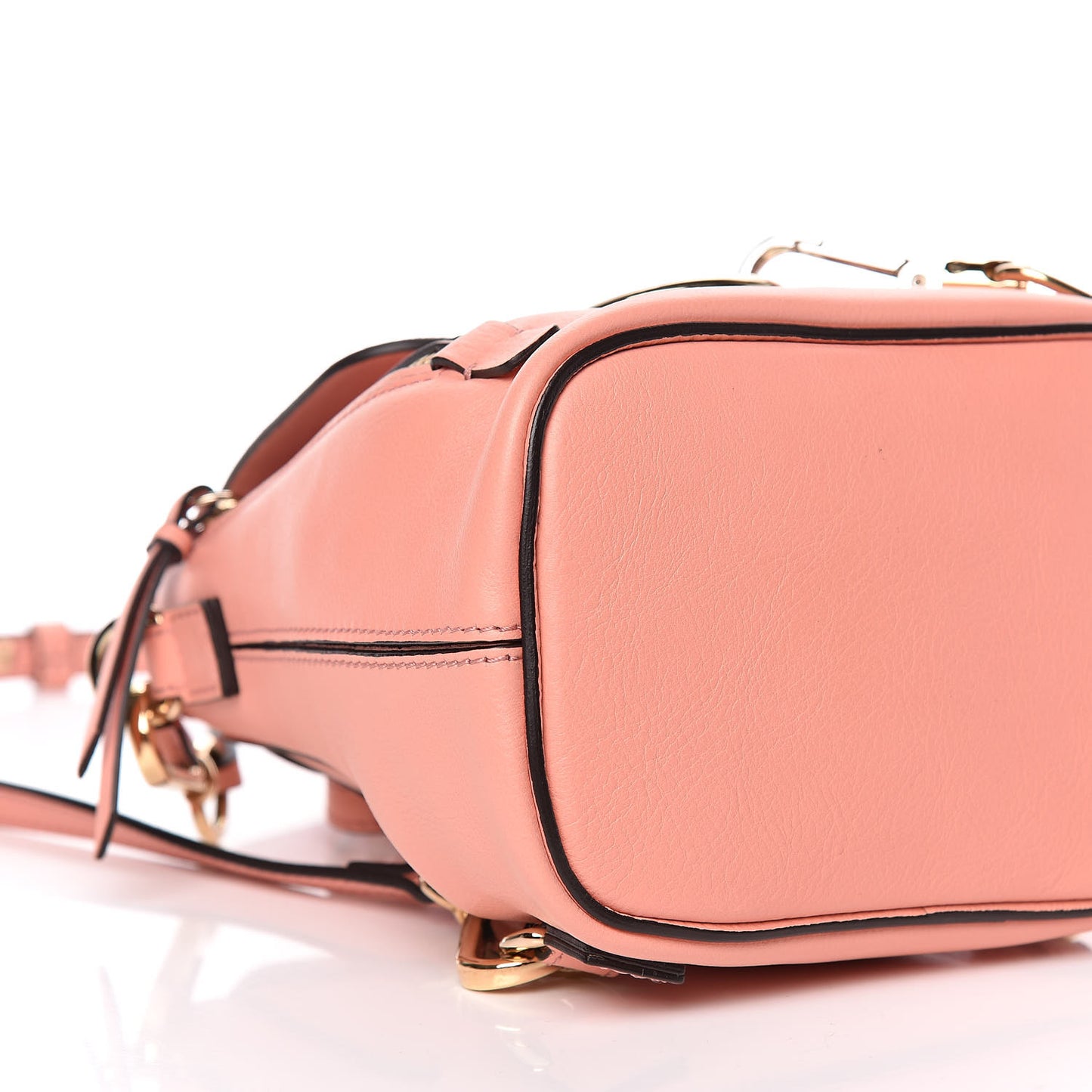 Suede Calfskin Mini Faye Backpack Ideal Blush