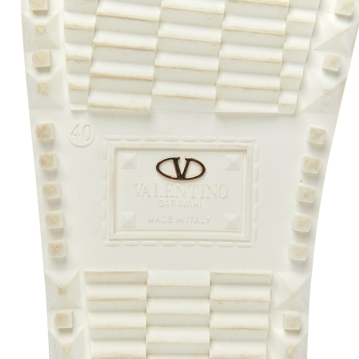 PVC Jelly Rockstud Slide Sandals 40 Clear