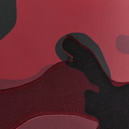 Valentino Garavani Nappa Canvas Camouflage Medium Rockstud Soft Tote Red 17 of 20