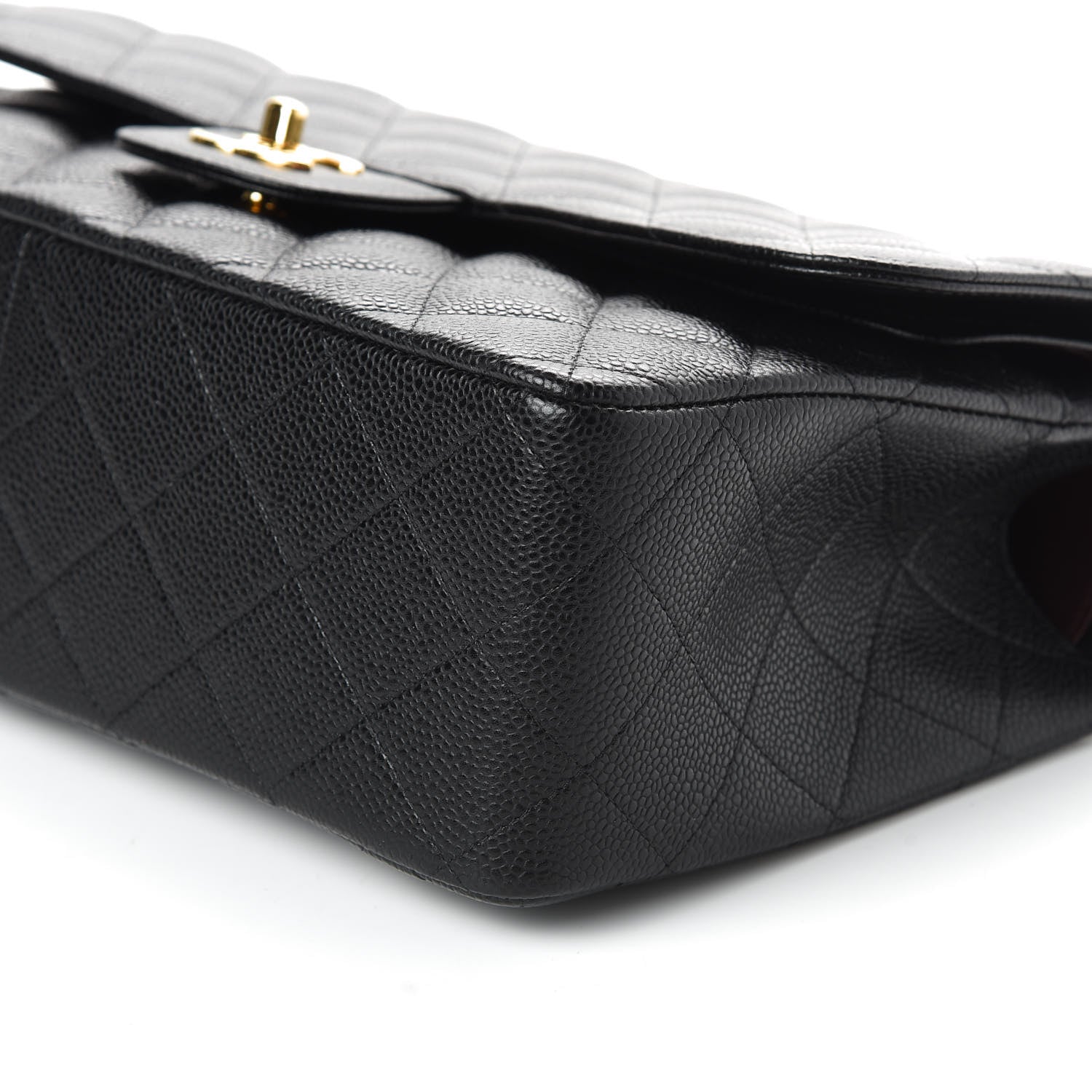 Chanel Caviar Quilted Jumbo Double Flap Black 7 of 10