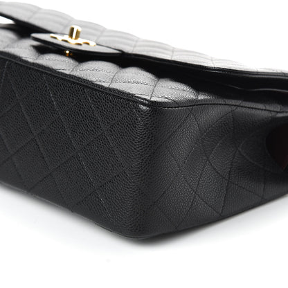 Chanel Caviar Quilted Jumbo Double Flap Black 7 of 10