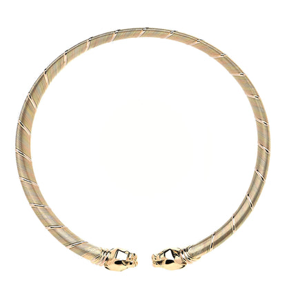 Cartier 18K Pink Yellow White Gold Panthere De Cartier Collar Necklace 3 of 10