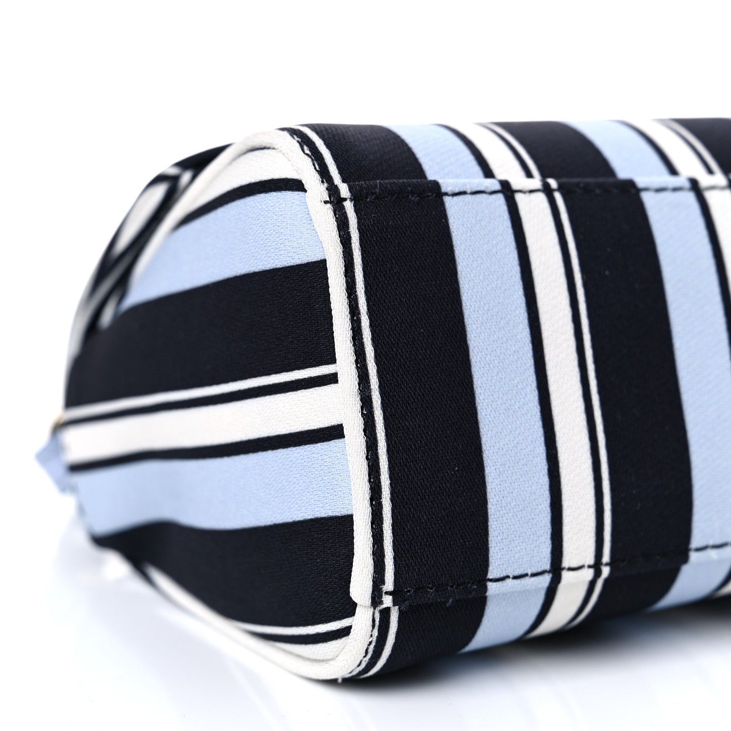 Stripe Dauphine Micro Miss Sicily Satchel Blue White
