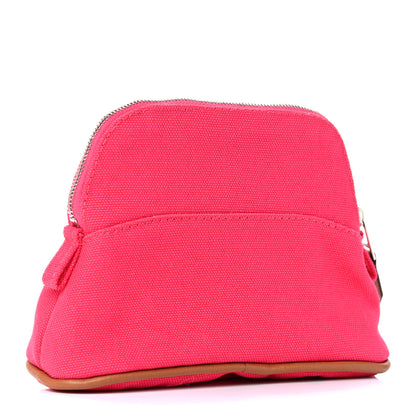 Hermes Cotton Canvas Mini Bolide Travel Cosmetic Pouch 3 of 10