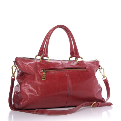 Prada Vitello Shine Bauletto Rosso 4 of 10