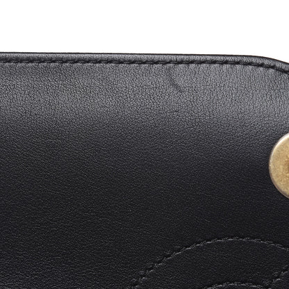 Chanel Tweed Calfskin Quilted Medium CC Filigree Flap Black 10 of 10
