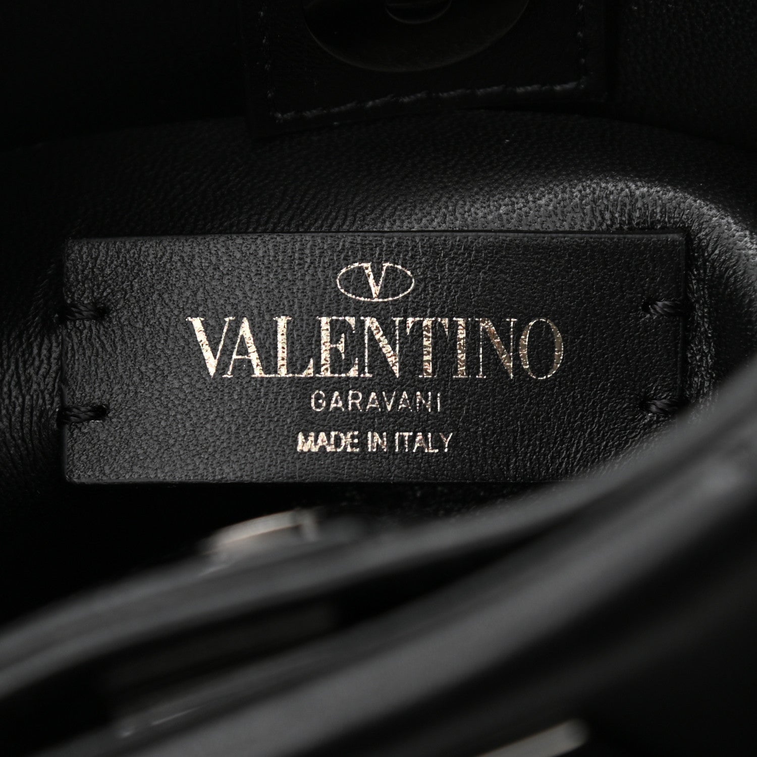 Valentino Garavani Nappa Monochrome Mini Roman Stud The Handle Bag Black 5 of 8