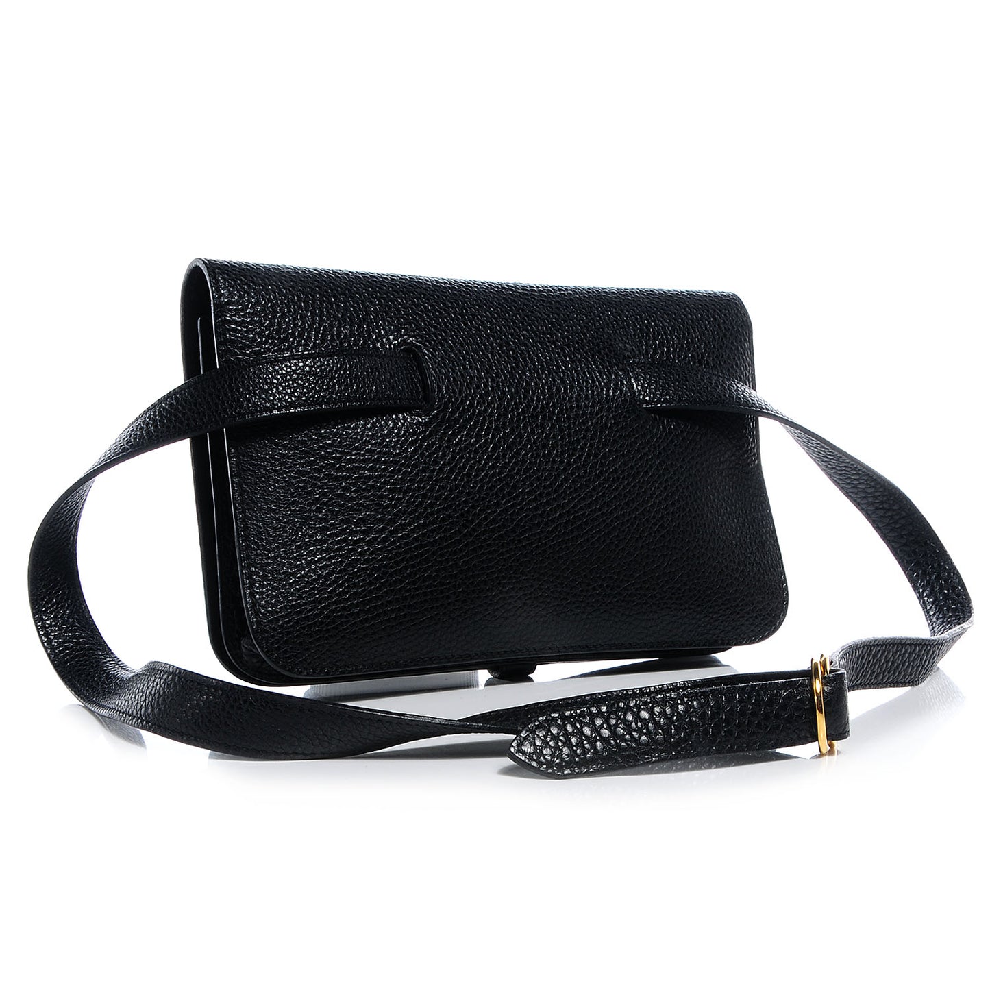 Togo Dogon Wallet Waist Pouch Black