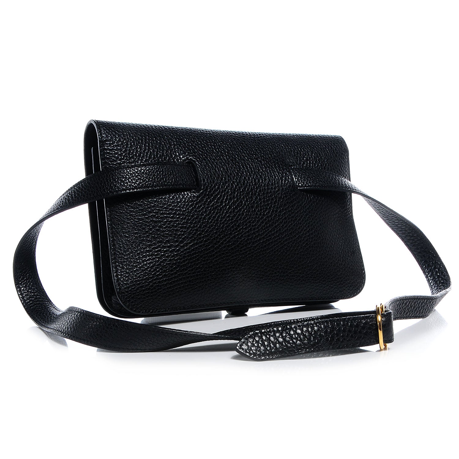 Hermes Togo Dogon Wallet Waist Pouch Black 3 of 8