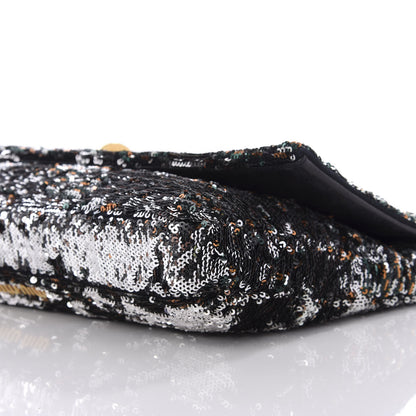 Miu Miu Oversized Sequin Clutch Black 11 of 12