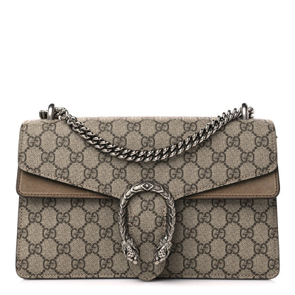 Gucci GG Supreme Monogram Small Dionysus Shoulder Bag Taupe 1 of 14