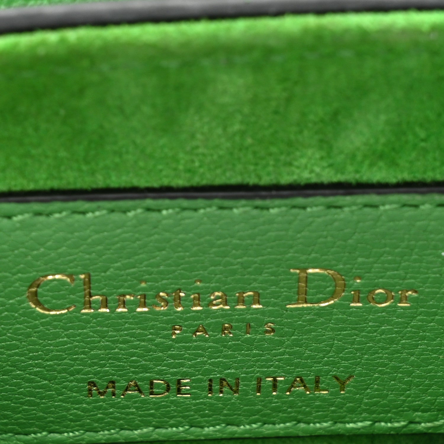 Christian Dior Goatskin Micro Saddle Bag Green 6 of 16