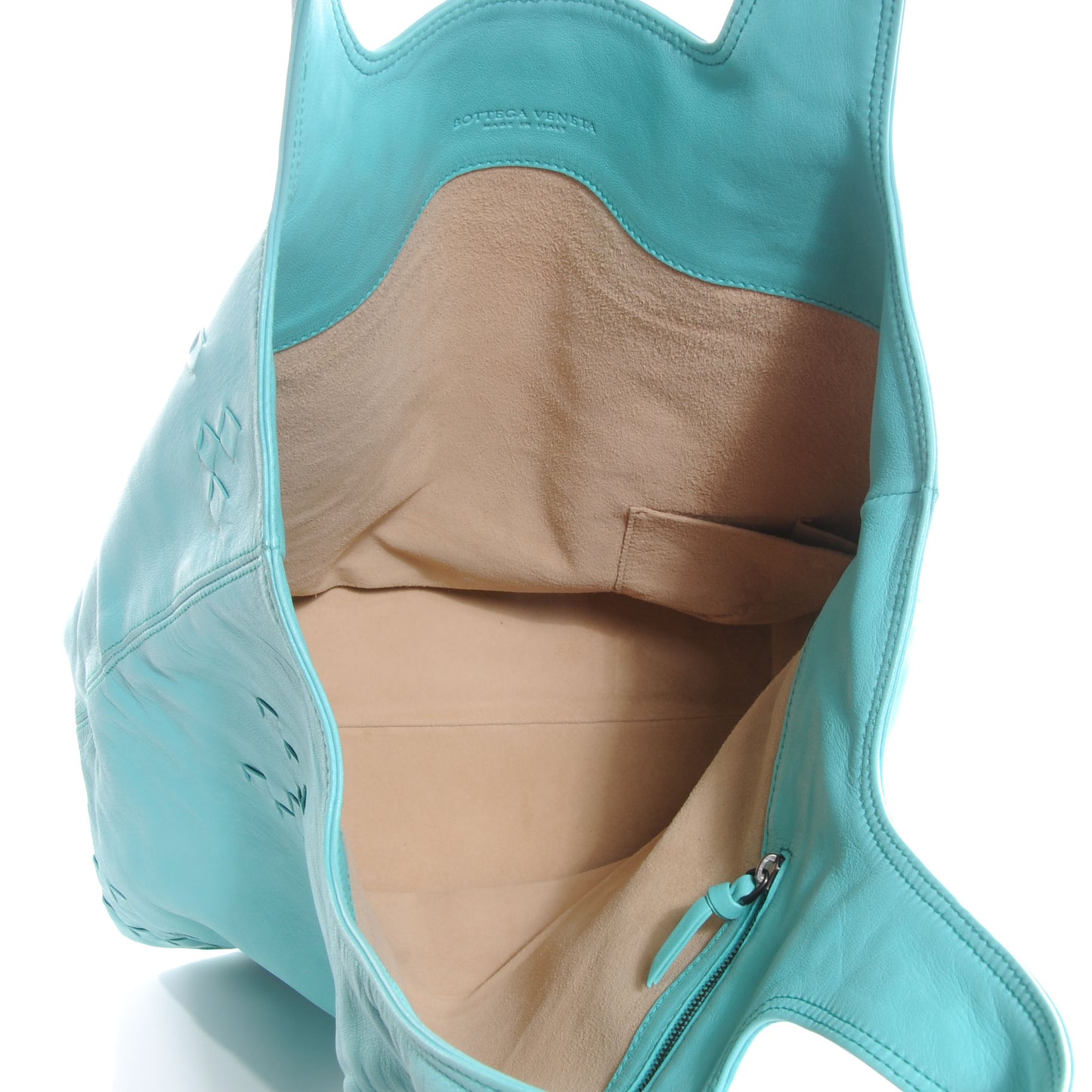 Catalano Leather Regent Tote Bag Turquoise