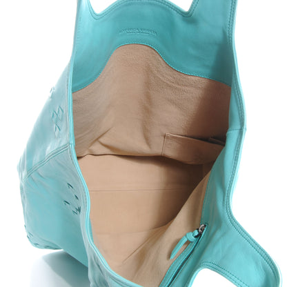 Bottega Veneta Catalano Leather Regent Tote Bag Turquoise 5 of 8