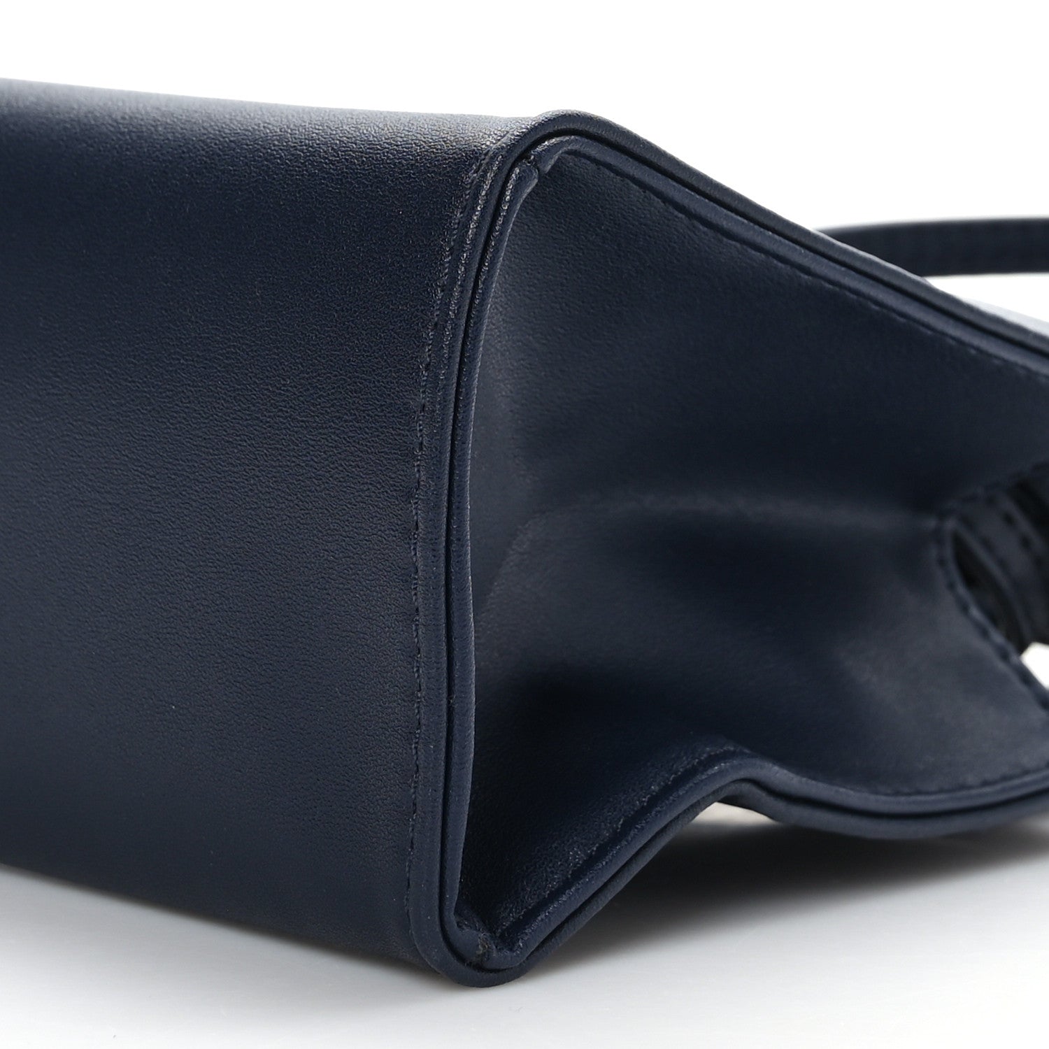 Telfar Vegan Leather Small Shopping Bag Navy 8 of 9