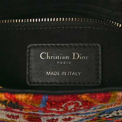 Christian Dior Embroidered Patchwork Peace And Love Mini Lady Dior Multicolor 6 of 8