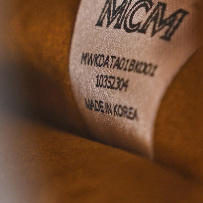 MCM Visetos Aren Mini Chain Backpack Black 6 of 9