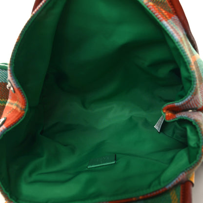 Gucci Calfskin Tartan Childrens Backpack Blue Multicolor 5 of 10