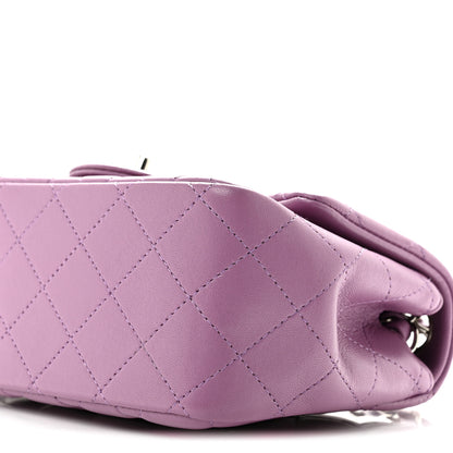 Chanel Lambskin Quilted Mini Square Flap Purple 10 of 12