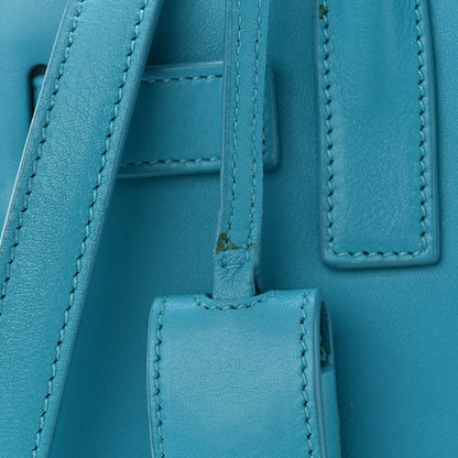 Saint Laurent Calfskin Nano Sac De Jour Turquoise 11 of 14