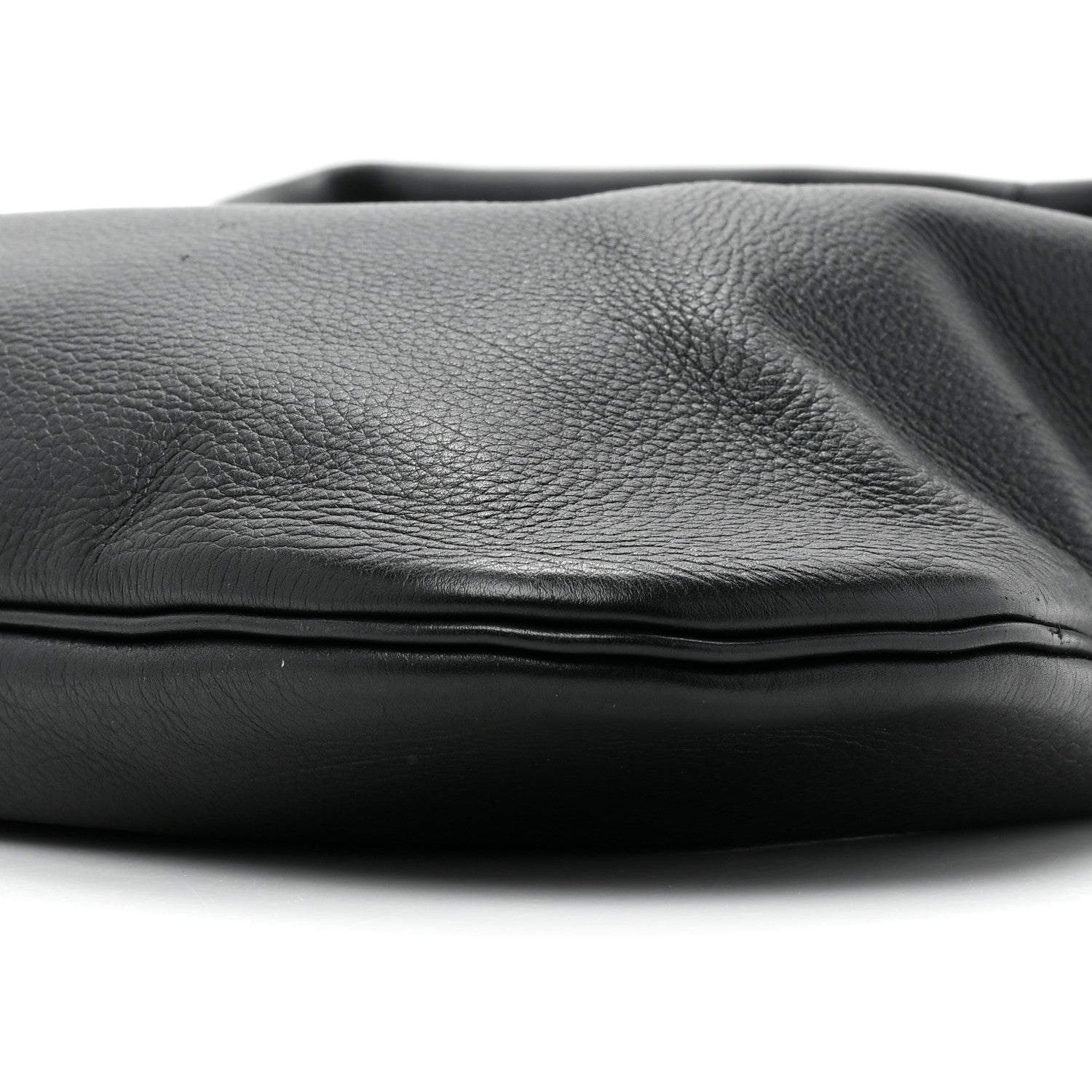The Row Grained Calfskin Small Everyday Shoulder Bag Black 7 of 9