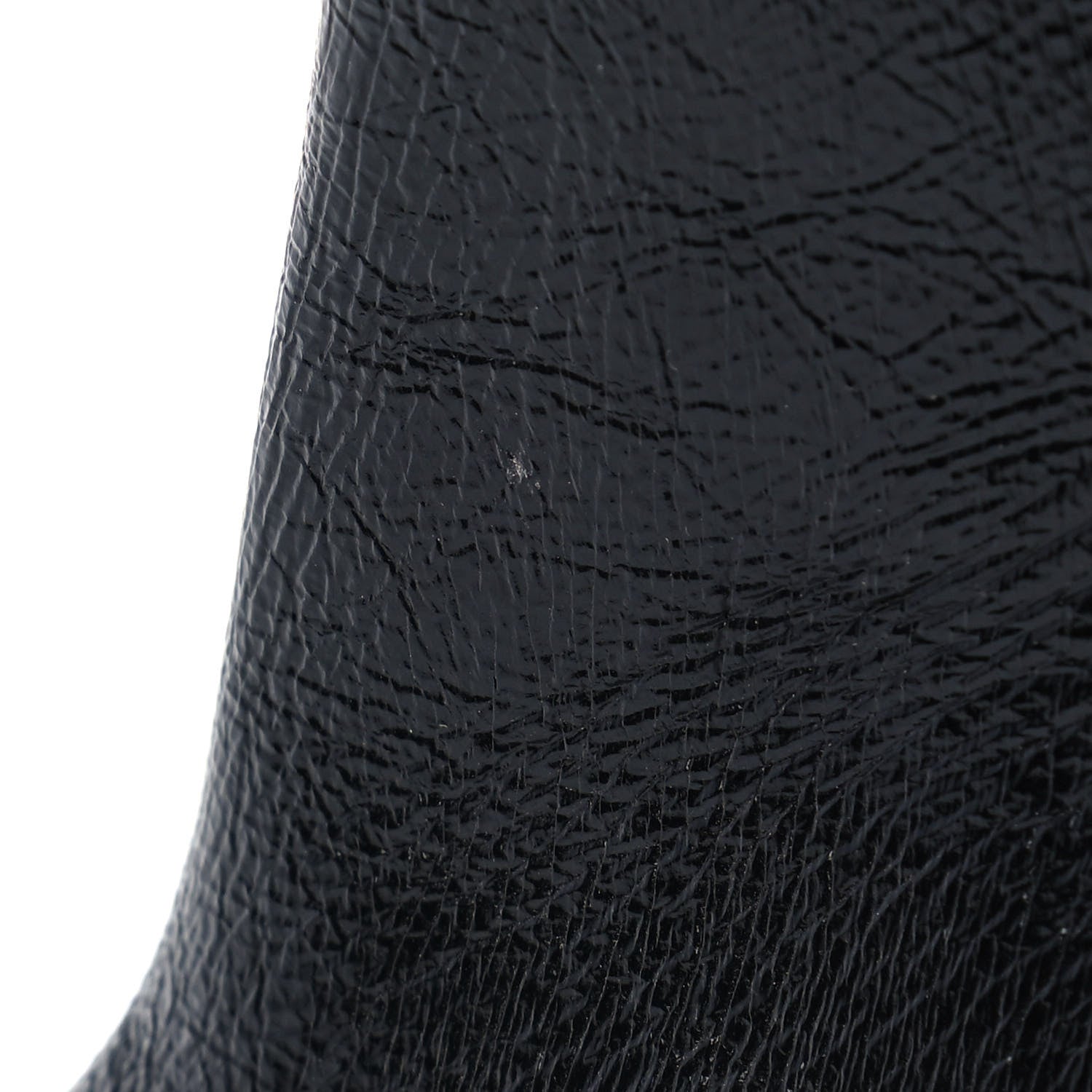 Chanel Crinkled Calfskin Cap Toe CC Short Ankle Boots 37.5 Black 10 of 11