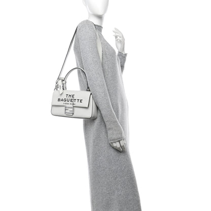 Fendi X MARC JACOBS Nappa Logo Medium Baguette White 2 of 14