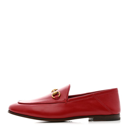 Gucci Calfskin Womens Jordaan Loafers 36 Hibiscus Red 1 of 9