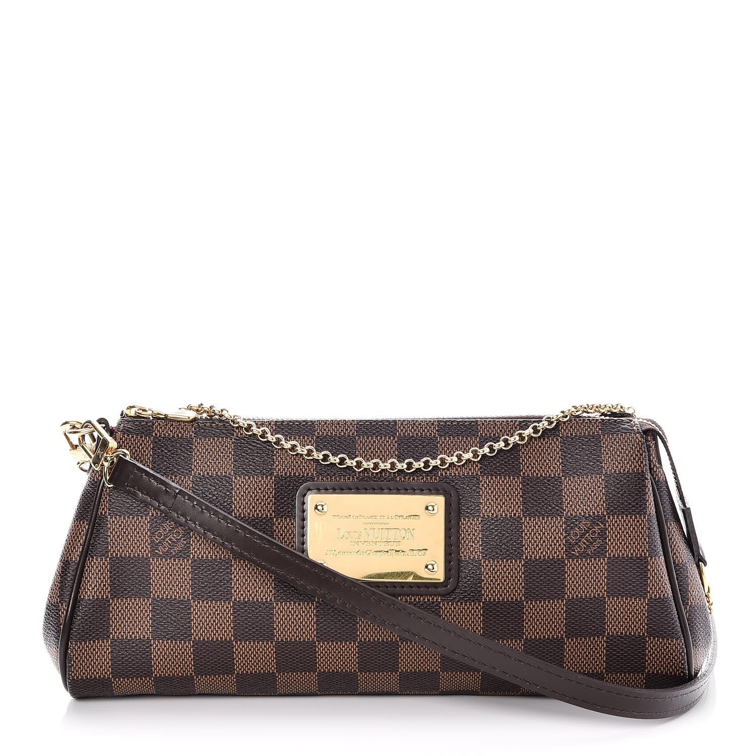 Louis Vuitton Damier Ebene Eva Clutch 1 of 7