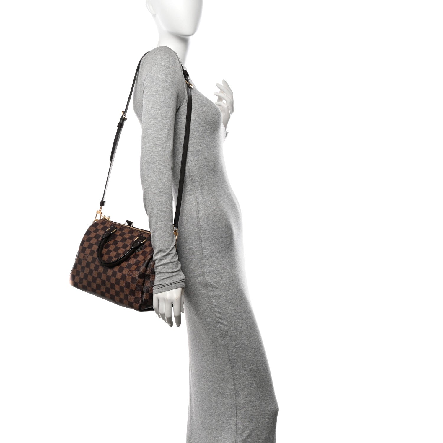 Louis Vuitton Damier Ebene Speedy Bandouliere 25 2 of 9