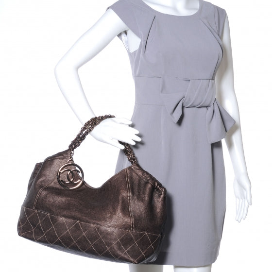 Chanel Calfskin Baby Coco Cabas Bronze 2 of 8