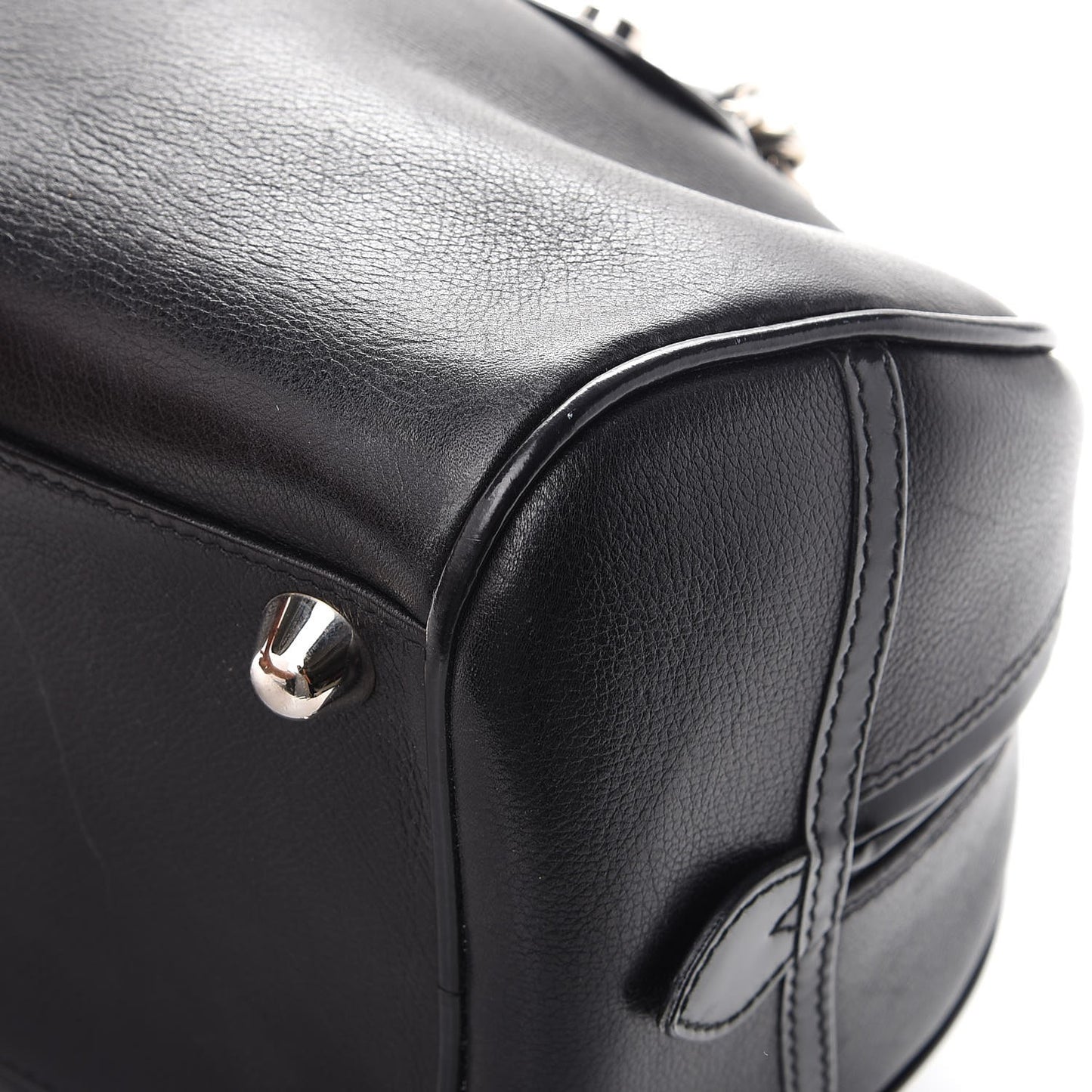 Calfskin Gambler Dice Bowler Black