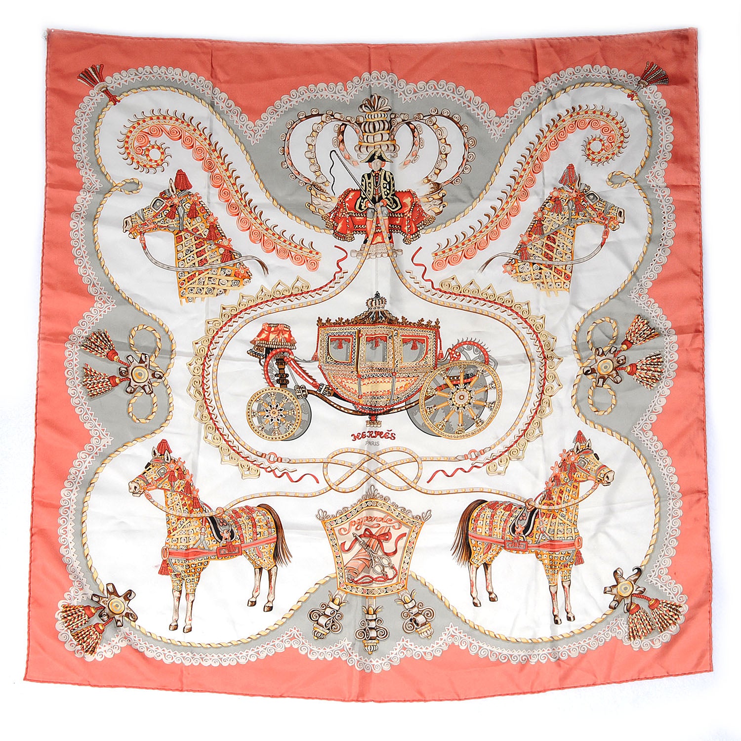 Hermes Silk Paperoles Scarf 90 2 of 4