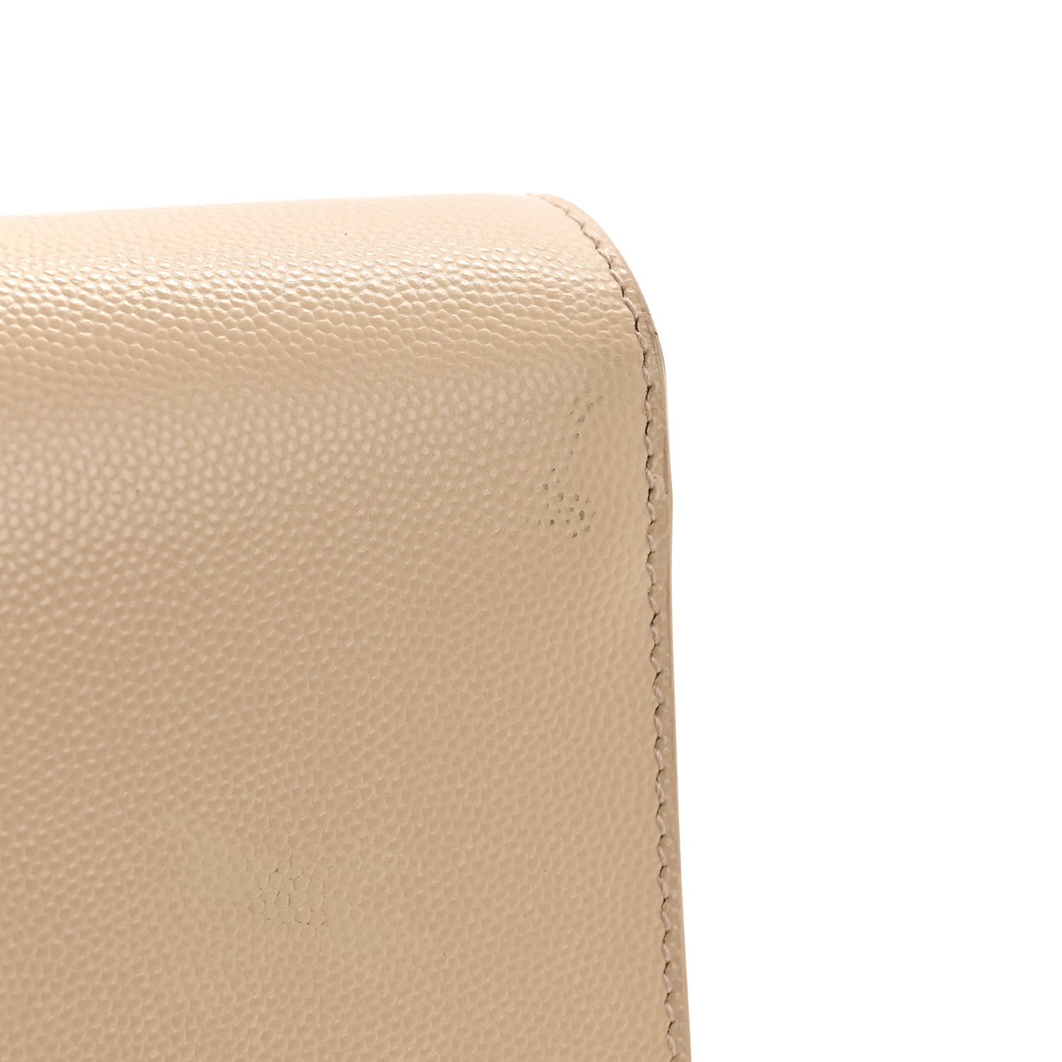 Saint Laurent Grain De Poudre Classic Kate Monogram Clutch Nude Powder 12 of 15