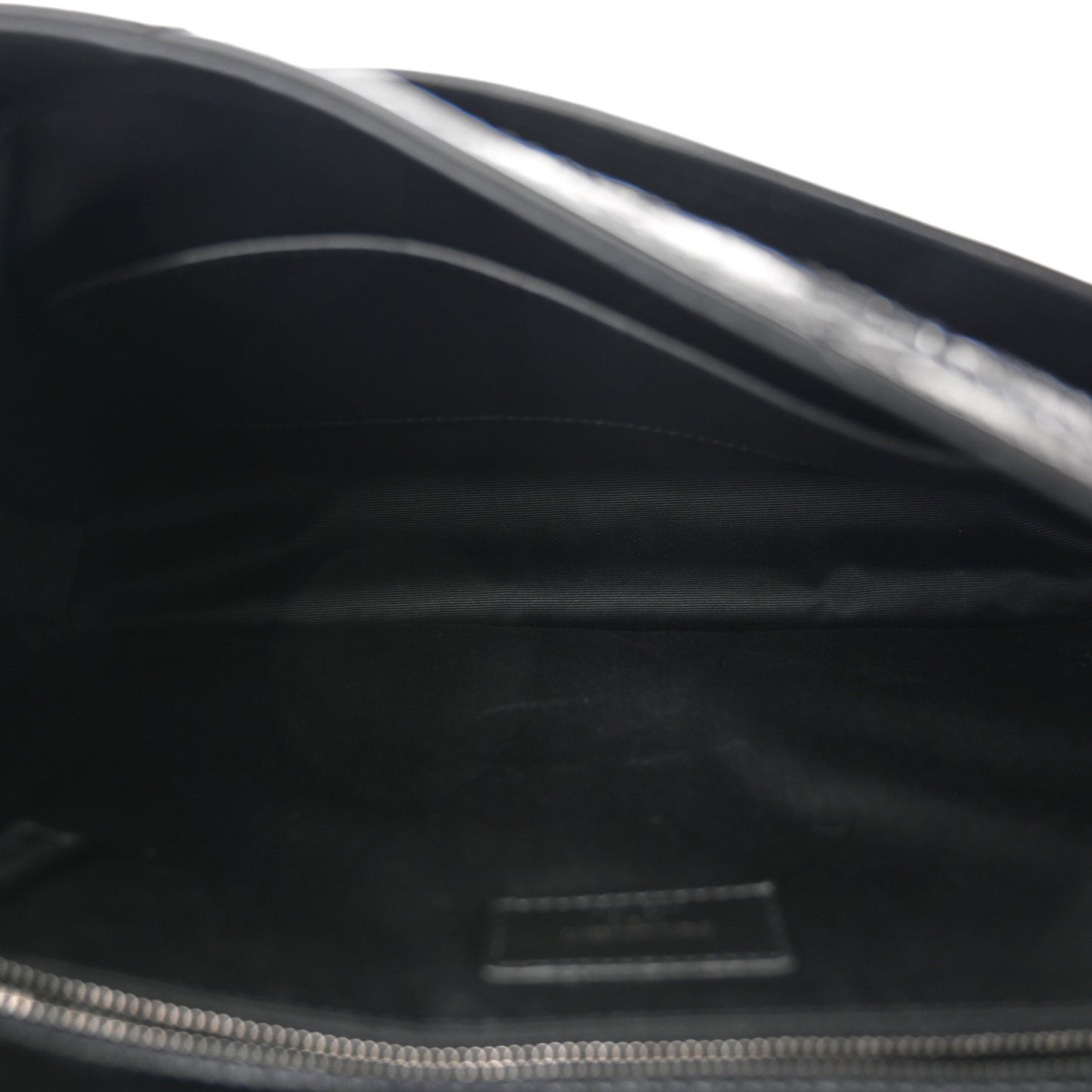 Crinkled Calfskin Matelasse Monogram Large Niki Chain Satchel Black