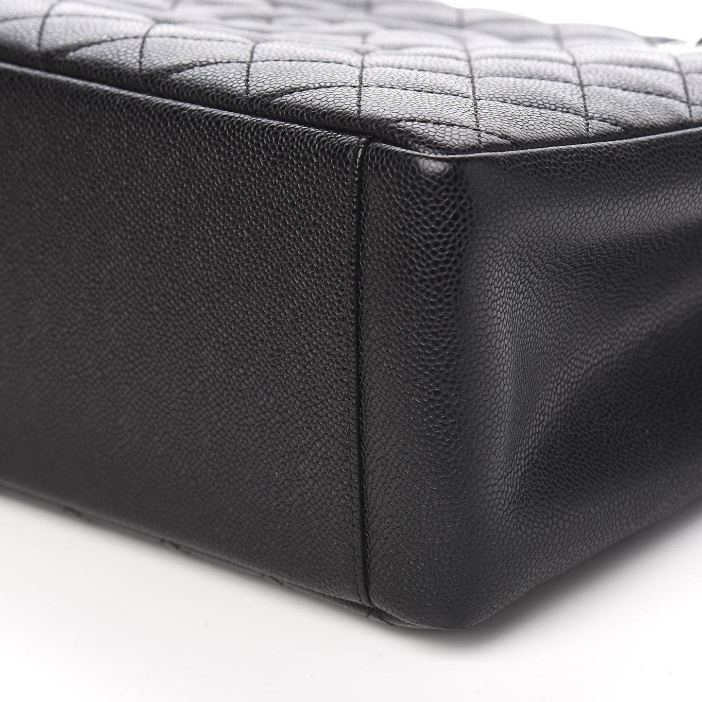 Caviar Quilted Grand Shopping Tote GST Black