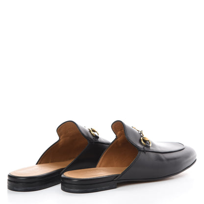 Gucci Calfskin Womens Princetown Slippers 37 Black 4 of 10