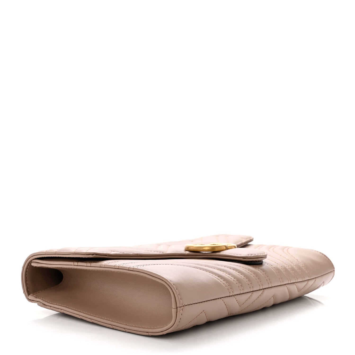 Gucci Calfskin Matelasse GG Marmont Clutch Porcelain Rose 4 of 7