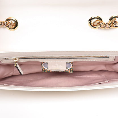 Gucci Vitello Palmellato Lux Crystal Medium Rajah Shoulder Bag Mystic White Multicolor 7 of 14