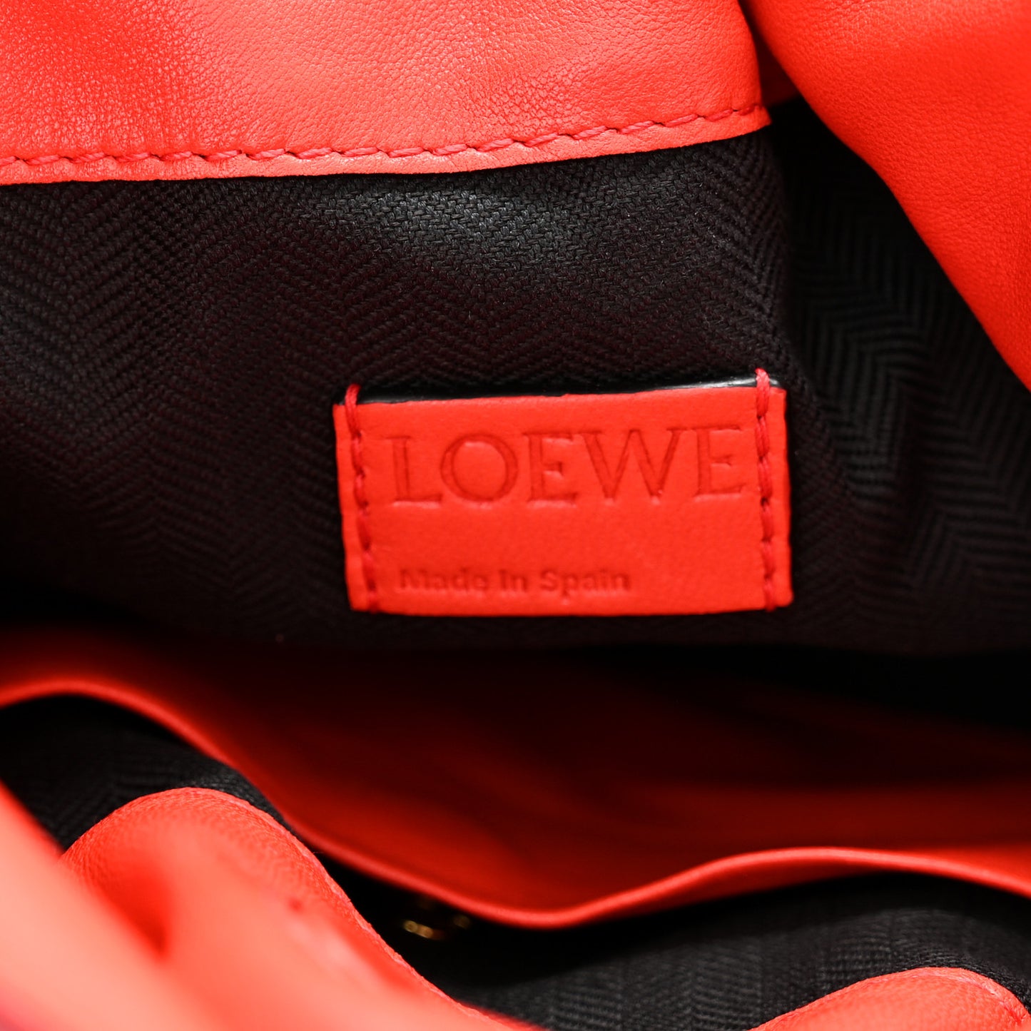 Calfskin Small Flamenco Knot Bag Red