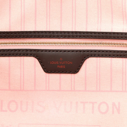 Louis Vuitton Damier Ebene Neo Neverfull MM Rose Ballerine 7 of 19