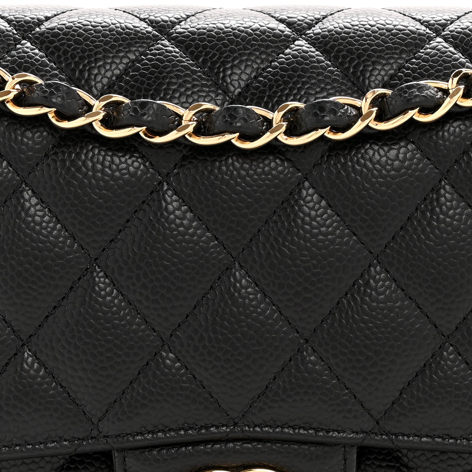 Chanel Caviar Quilted Medium Double Flap Black 8 of 13