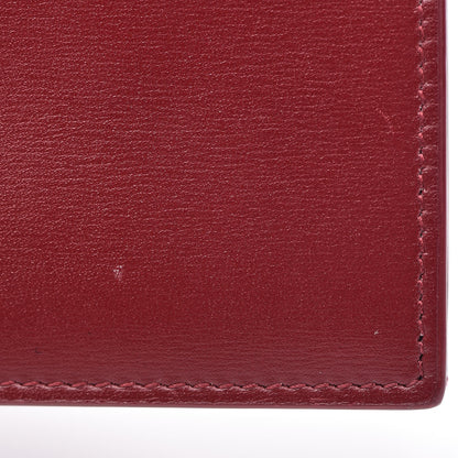 Saint Laurent Calfskin Fragments Flap Wallet Dark Red 8 of 9