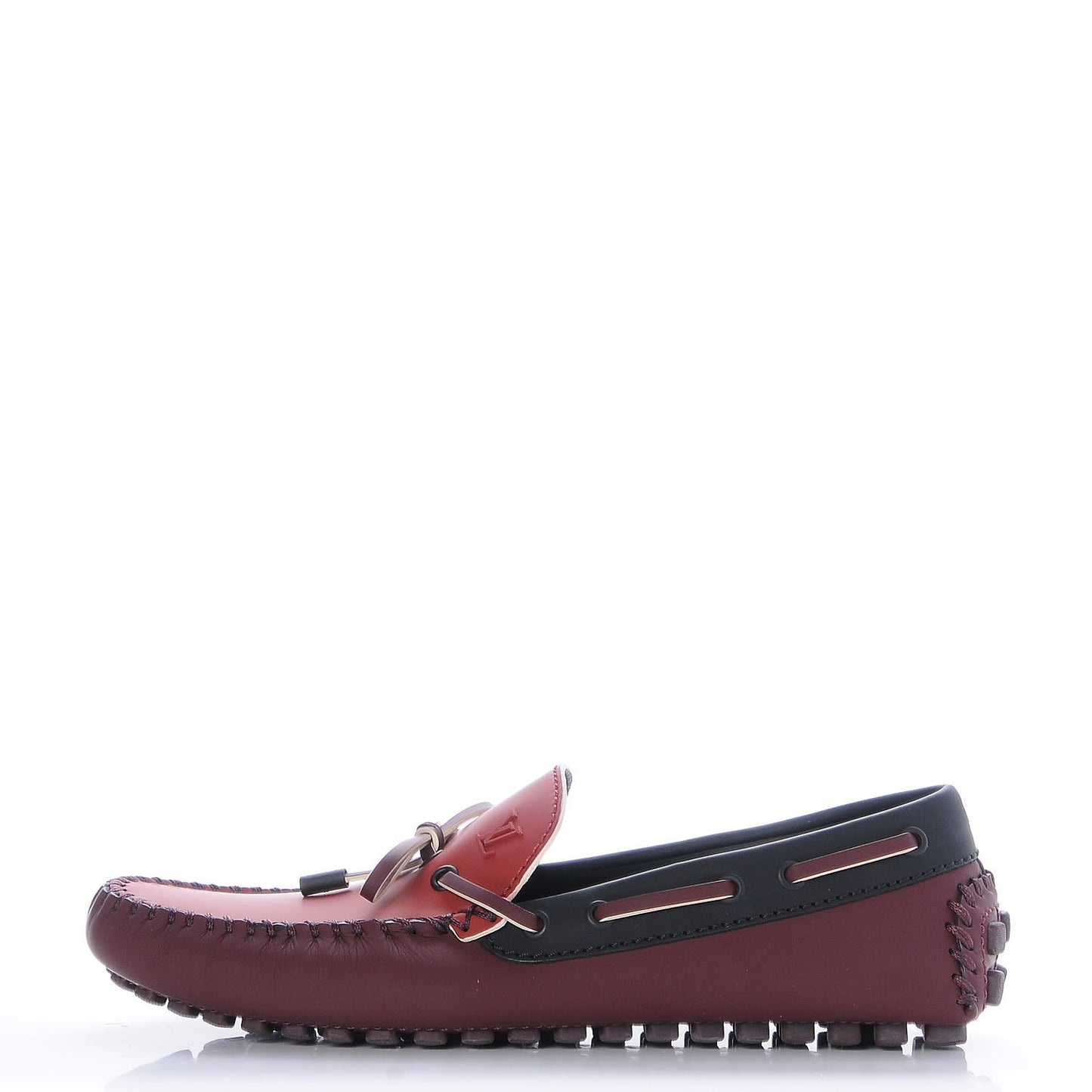 Mens Mat Calfskin Arizona Car Shoe Moccasin Loafers 7.5 Rouge